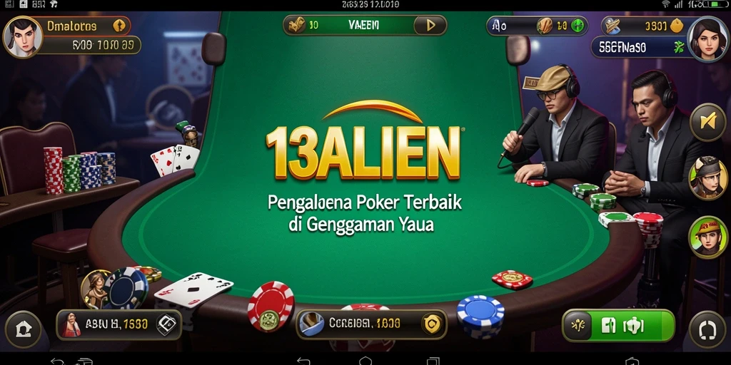 Tampilan gameplay poker yang menarik di 138ALIEN.