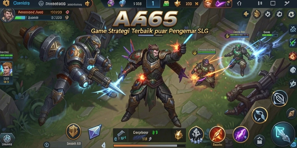 Tangkapan layar gameplay AA666 yang menampilkan strategi dan pertarungan hebat.