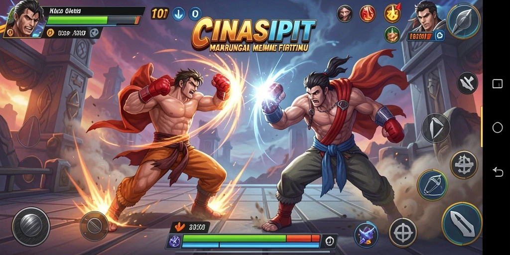 Screenshot dari gameplay menarik dalam CINASIPIT.