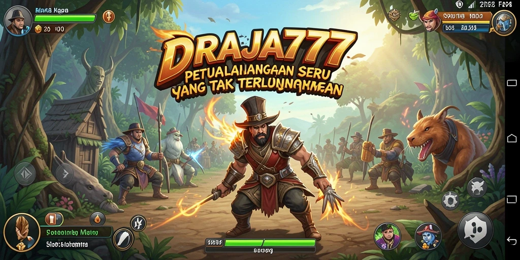Tampilan gameplay seru dari DRAJA777 saat menjelajahi dunia petualangan.