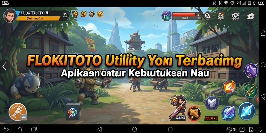 Tampilan antarmuka aplikasi FLOKITOTO yang intuitif dan mudah digunakan.