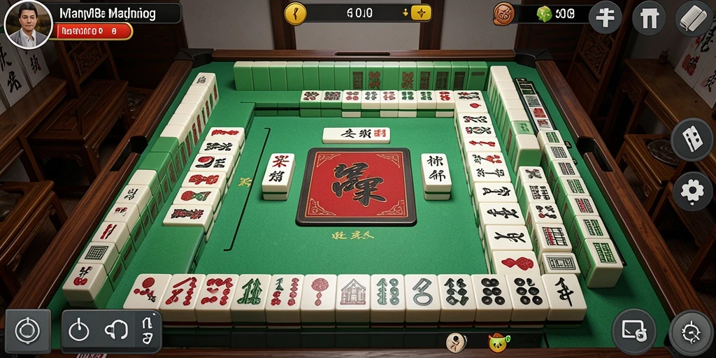 Screenshot HR89 menunjukkan gameplay Mahjong yang menarik.