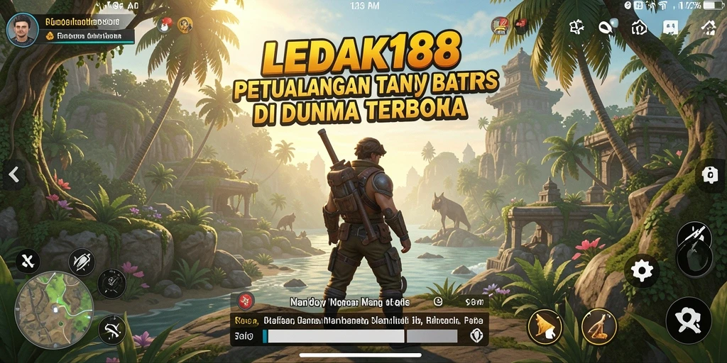 Menampilkan aksi seru dalam dunia terbuka LEDAK188.