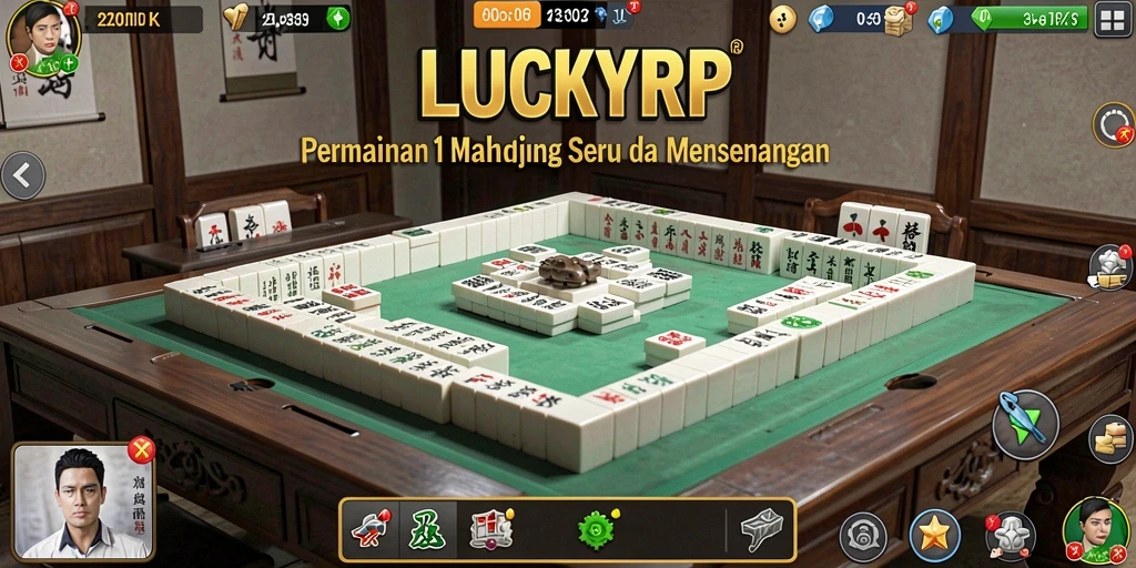 Tangkapan layar LUCKYRP menampilkan gameplay Mahjong yang menarik.