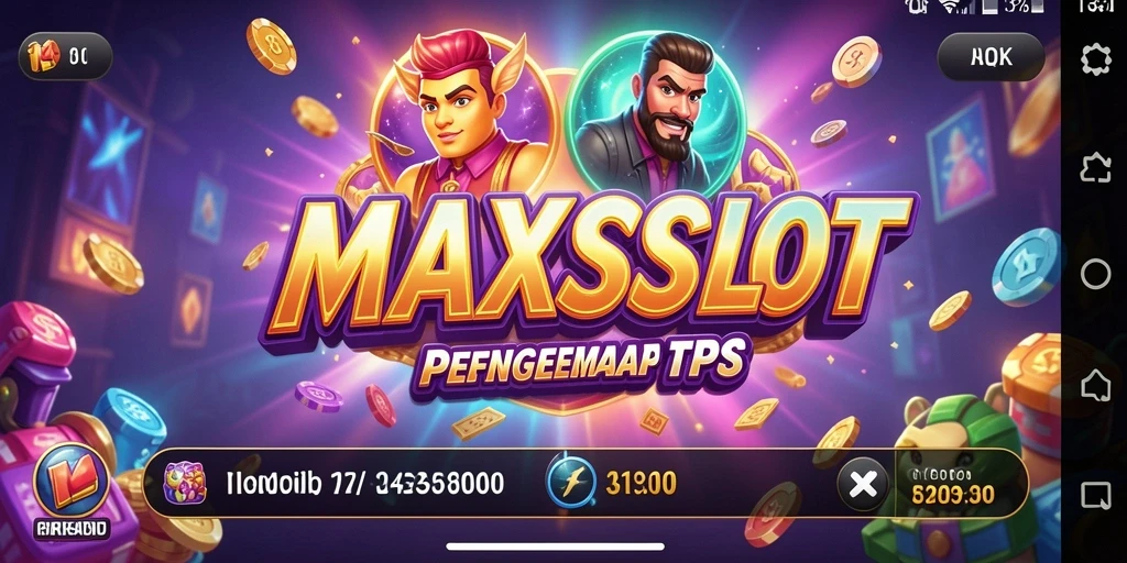 Screenshot gameplay MAXSLOT yang penuh warna dan seru.