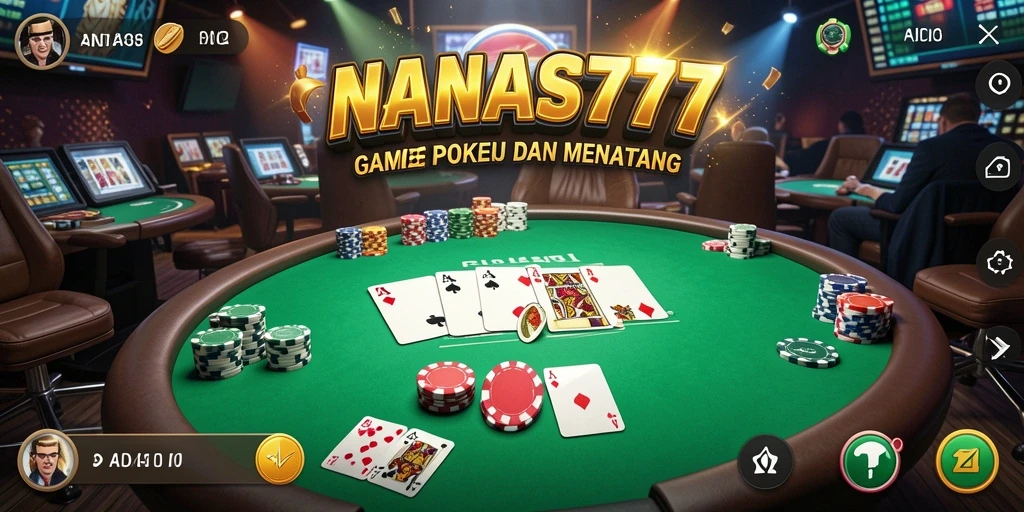 Tampilan menarik dari gameplay poker NANAS777 yang seru.