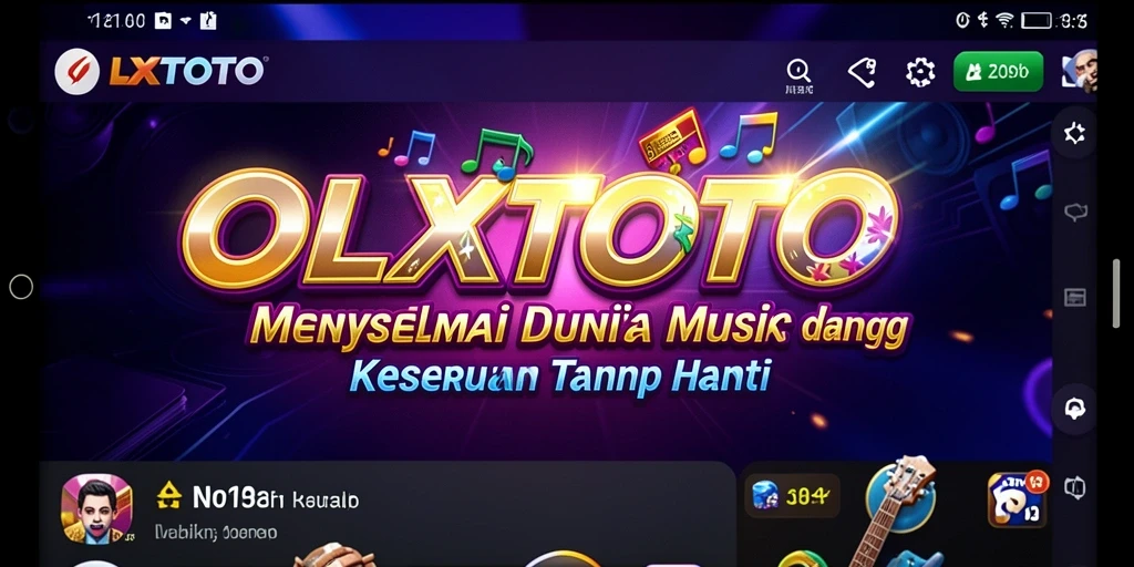 Screenshot gameplay OLXTOTO yang menunjukkan serunya bermain musik.
