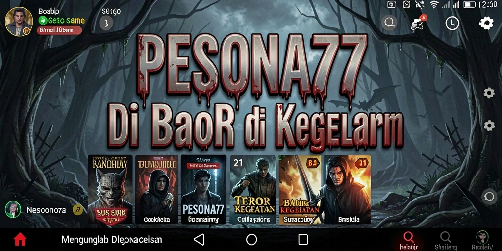 Tangkapan layar menampilkan momen penuh ketegangan dalam PESONA77.