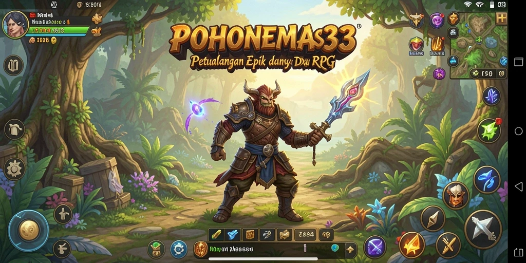 Screenshot gameplay <strong>POHONEMAS33</strong> menampilkan aksi seru dan grafik fantastis.