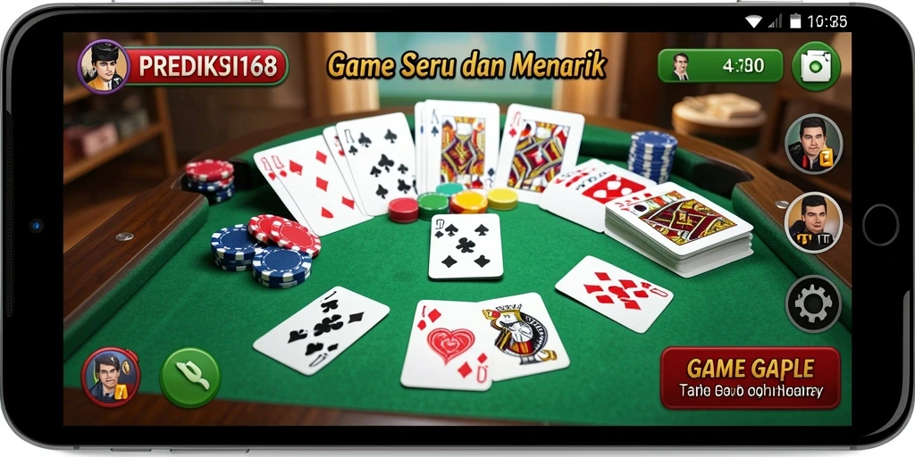 Screenshot gameplay PREDIKSI168 yang penuh keseruan Gaple.