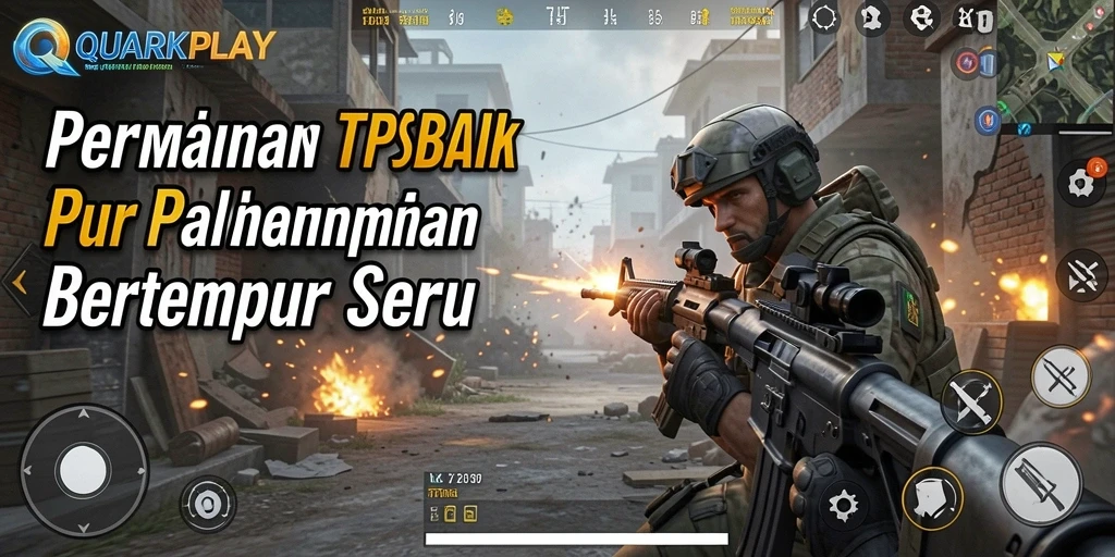 Tampilan menarik dari gameplay QUARKPLAY saat pertempuran intens.