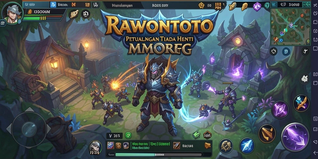 Gameplay seru RAWONTOTO yang menampilkan pertarungan epik dan eksplorasi dunia.
