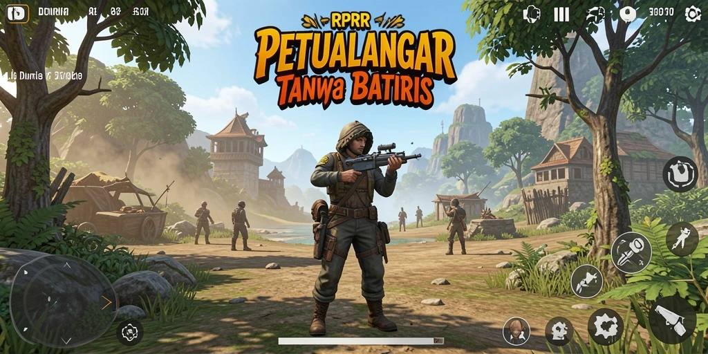 Tampilan gameplay RPRR yang menakjubkan dalam dunia terbuka.