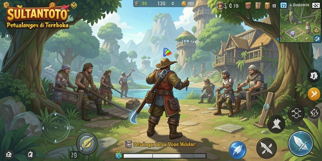 Gameplay SULTANTOTO yang menakjubkan di dunia terbuka.