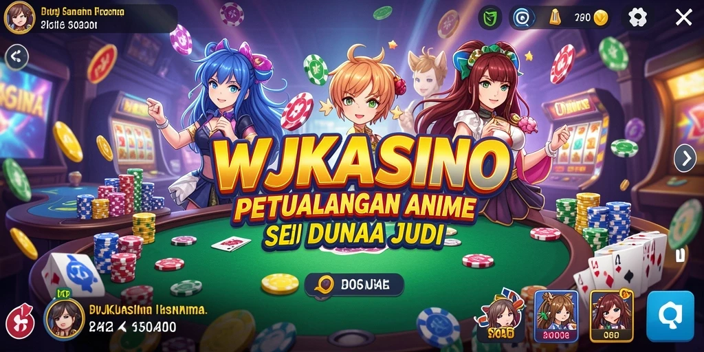Tampilan gameplay WJKASINO dengan karakter Anime yang menawan.